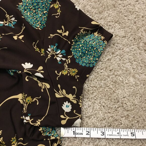 Y2K Vintage Made in Canada Retro Floral Empress Waist Tee With Shirt Clip - Picture 16 of 16